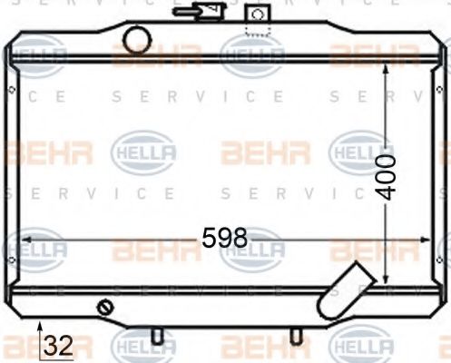 BEHR HELLA SERVICE 8MK 376 705-741 Радиатор, охлаждение двигателя для MITSUBISHI L 300 STARWAGON (Митсубиши/митсубиси Л 300 старвагон) BEHR HELLA SERVICE 8MK 376 705-741 Радиатор, охлаждение двигателя для MITSUBISHI L 300 STARWAGON (Митсубиши/митсубиси Л 300 старвагон)
