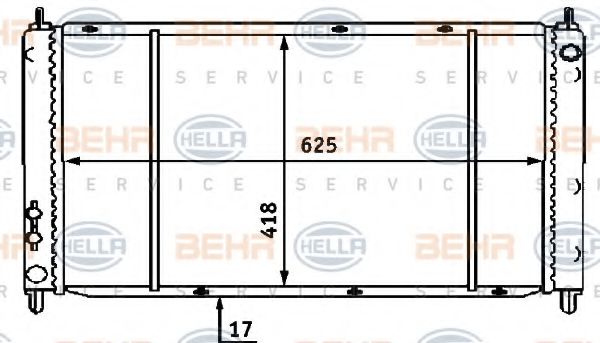 BEHR HELLA SERVICE 8MK 376 707-181 Радиатор, охлаждение двигателя для HONDA (Хонда) BEHR HELLA SERVICE 8MK 376 707-181 Радиатор, охлаждение двигателя для HONDA (Хонда)