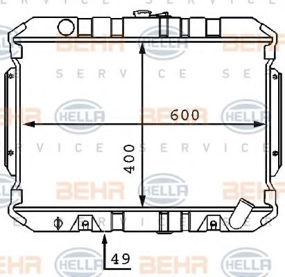 BEHR HELLA SERVICE 8MK 376 707-581 Радиатор, охлаждение двигателя для MITSUBISHI PAJERO/SHOGUN (Митсубиши/митсубиси Пажэро/шогун) BEHR HELLA SERVICE 8MK 376 707-581 Радиатор, охлаждение двигателя для MITSUBISHI PAJERO/SHOGUN (Митсубиши/митсубиси Пажэро/шогун)