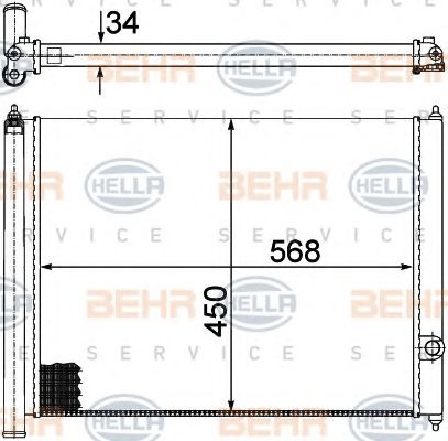 BEHR HELLA SERVICE 8MK 376 713-431 Радиатор, охлаждение двигателя для VOLKSWAGEN T3 CARAVELLE (Фольксваген Т3 cараvэллэ) BEHR HELLA SERVICE 8MK 376 713-431 Радиатор, охлаждение двигателя для VOLKSWAGEN T3 CARAVELLE (Фольксваген Т3 cараvэллэ)
