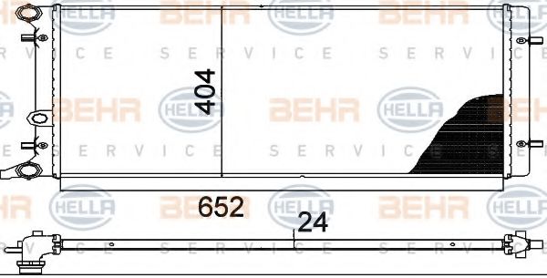 BEHR HELLA SERVICE 8MK 376 713-781 Радиатор, охлаждение двигателя для AUDI TT (Ауди Тт) BEHR HELLA SERVICE 8MK 376 713-781 Радиатор, охлаждение двигателя для AUDI TT (Ауди Тт)