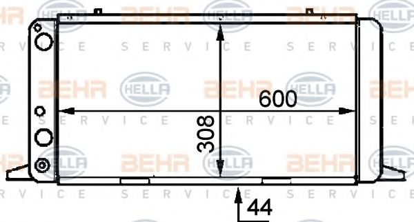 BEHR HELLA SERVICE 8MK 376 714-471 Радиатор, охлаждение двигателя для AUDI 80 (Ауди 80) BEHR HELLA SERVICE 8MK 376 714-471 Радиатор, охлаждение двигателя для AUDI 80 (Ауди 80)