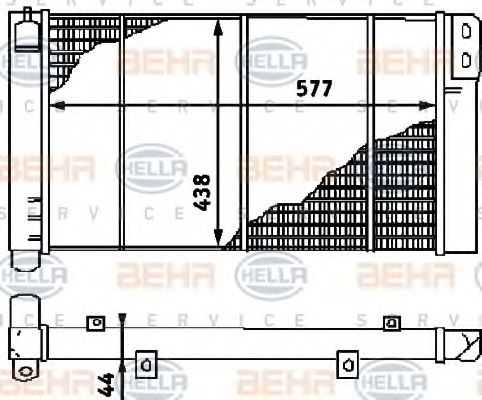 BEHR HELLA SERVICE 8MK 376 715-111 Радиатор, охлаждение двигателя для VOLKSWAGEN T3 CARAVELLE (Фольксваген Т3 cараvэллэ) BEHR HELLA SERVICE 8MK 376 715-111 Радиатор, охлаждение двигателя для VOLKSWAGEN T3 CARAVELLE (Фольксваген Т3 cараvэллэ)