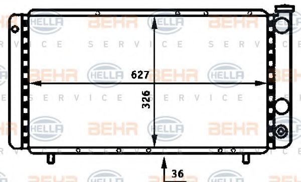 BEHR HELLA SERVICE 8MK 376 715-511 Радиатор, охлаждение двигателя для RENAULT ESPACE (Рено Эспаcэ) BEHR HELLA SERVICE 8MK 376 715-511 Радиатор, охлаждение двигателя для RENAULT ESPACE (Рено Эспаcэ)