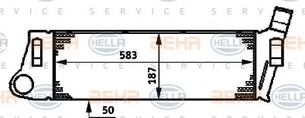 BEHR HELLA SERVICE 8ML 376 719-031 Интеркулер 