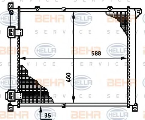 BEHR HELLA SERVICE 8MK 376 719-341 Радиатор, охлаждение двигателя для RENAULT SAFRANE (Рено Сафранэ) BEHR HELLA SERVICE 8MK 376 719-341 Радиатор, охлаждение двигателя для RENAULT SAFRANE (Рено Сафранэ)
