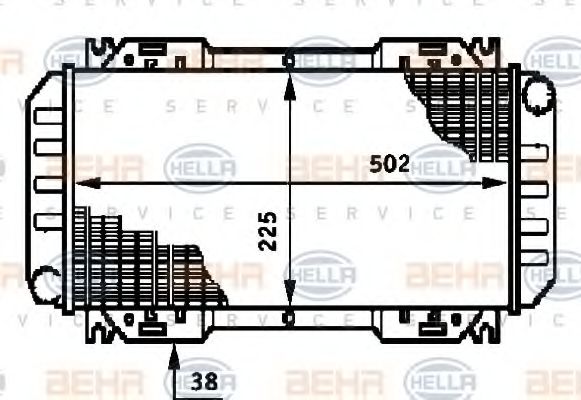 BEHR HELLA SERVICE 8MK 376 720-091 Радиатор, охлаждение двигателя для FORD FIESTA (Форд Фиэста) BEHR HELLA SERVICE 8MK 376 720-091 Радиатор, охлаждение двигателя для FORD FIESTA (Форд Фиэста)