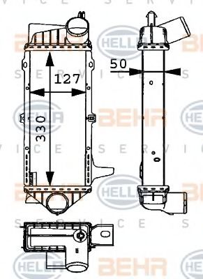 BEHR HELLA SERVICE 8ML 376 723-111 Интеркулер 