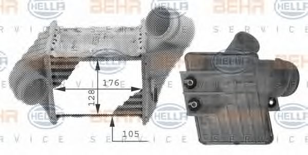 BEHR HELLA SERVICE 8ML 376 723-161 Интеркулер для SEAT TOLEDO (Сеат Толэдо) BEHR HELLA SERVICE 8ML 376 723-161 Интеркулер для SEAT TOLEDO (Сеат Толэдо)