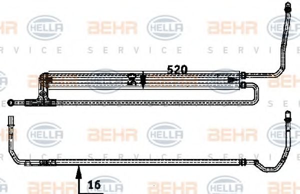 BEHR HELLA SERVICE 8MO 376 726-351 Масляный радиатор, рулевое управление для BMW (Бмв) BEHR HELLA SERVICE 8MO 376 726-351 Масляный радиатор, рулевое управление для BMW (Бмв)