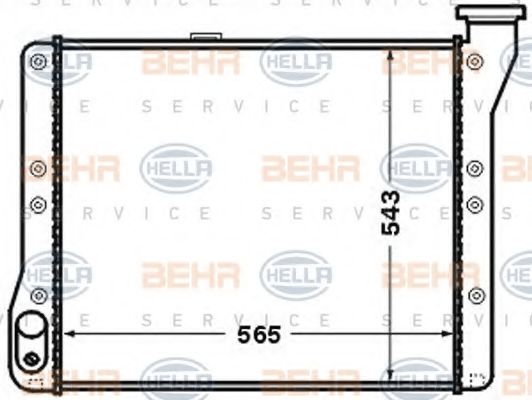 BEHR HELLA SERVICE 8MK 376 726-721 Радиатор, охлаждение двигателя для VOLKSWAGEN LT 40-55 I (Фольксваген Лт 40-55 и) BEHR HELLA SERVICE 8MK 376 726-721 Радиатор, охлаждение двигателя для VOLKSWAGEN LT 40-55 I (Фольксваген Лт 40-55 и)
