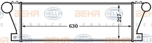 BEHR HELLA SERVICE 8ML 376 727-531 Интеркулер 
