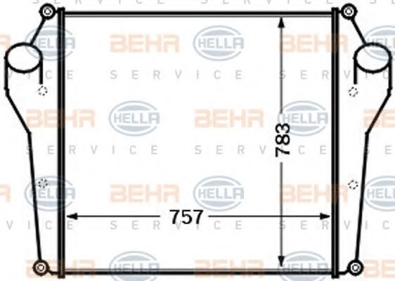 BEHR HELLA SERVICE 8ML 376 727-541 Интеркулер 