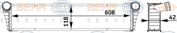 BEHR HELLA SERVICE 8MK 376 729-531 Радиатор, охлаждение двигателя 
