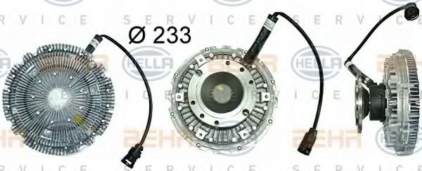 BEHR HELLA SERVICE 8MV 376 731-401 Сцепление, вентилятор радиатора для DAF (Даф) BEHR HELLA SERVICE 8MV 376 731-401 Сцепление, вентилятор радиатора для DAF (Даф)