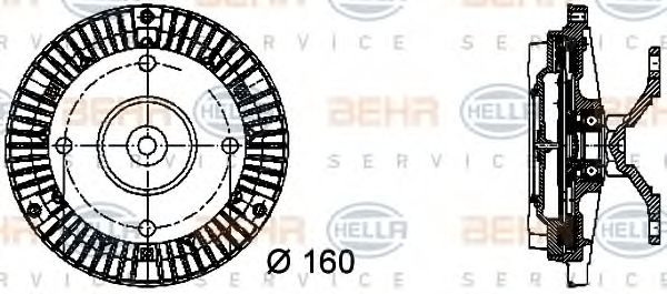BEHR HELLA SERVICE 8MV 376 732-051 Сцепление, вентилятор радиатора для MERCEDES-BENZ VARIO (Мэрcэдэс-бэнз Vарио) BEHR HELLA SERVICE 8MV 376 732-051 Сцепление, вентилятор радиатора для MERCEDES-BENZ VARIO (Мэрcэдэс-бэнз Vарио)