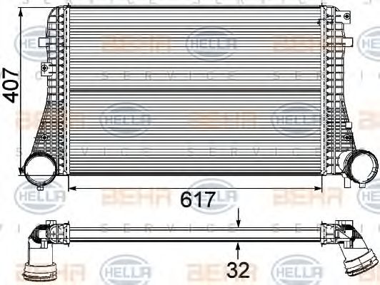 BEHR HELLA SERVICE 8ML 376 746-121 Интеркулер для VOLKSWAGEN SCIROCCO (Фольксваген Сcироccо) BEHR HELLA SERVICE 8ML 376 746-121 Интеркулер для VOLKSWAGEN SCIROCCO (Фольксваген Сcироccо)