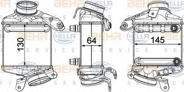 BEHR HELLA SERVICE 8ML 376 746-431 Интеркулер для BMW 7 (Бмв 7) BEHR HELLA SERVICE 8ML 376 746-431 Интеркулер для BMW 7 (Бмв 7)