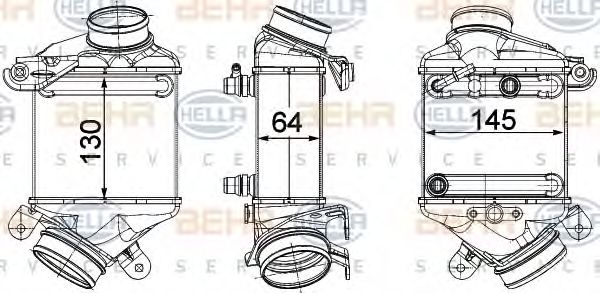 BEHR HELLA SERVICE 8ML 376 746-441 Интеркулер для BMW 7 (Бмв 7) BEHR HELLA SERVICE 8ML 376 746-441 Интеркулер для BMW 7 (Бмв 7)