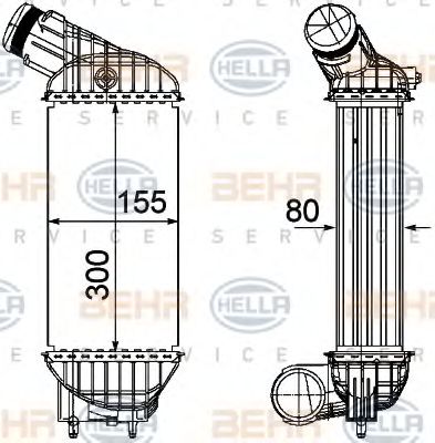 BEHR HELLA SERVICE 8ML 376 746-591 Интеркулер 