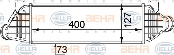 BEHR HELLA SERVICE 8ML 376 746-651 Интеркулер 
