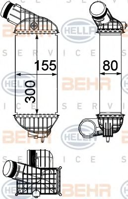 BEHR HELLA SERVICE 8ML 376 746-781 Интеркулер 