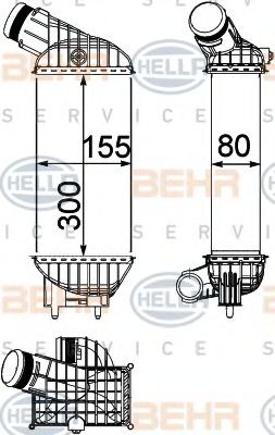 BEHR HELLA SERVICE 8ML 376 746-791 Интеркулер 