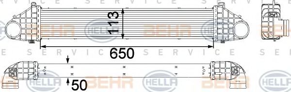 BEHR HELLA SERVICE 8ML 376 756-331 Интеркулер 