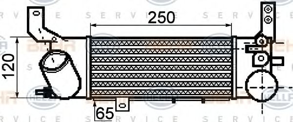 BEHR HELLA SERVICE 8ML 376 756-551 Интеркулер для MAZDA PREMACY (Мазда Premacy) BEHR HELLA SERVICE 8ML 376 756-551 Интеркулер для MAZDA PREMACY (Мазда Premacy)