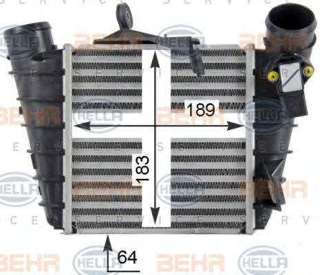 BEHR HELLA SERVICE 8ML 376 760-581 Интеркулер 