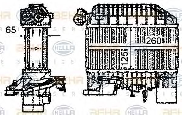 BEHR HELLA SERVICE 8ML 376 760-651 Интеркулер для TOYOTA PICNIC (Тойота/тоета Пикник) BEHR HELLA SERVICE 8ML 376 760-651 Интеркулер для TOYOTA PICNIC (Тойота/тоета Пикник)
