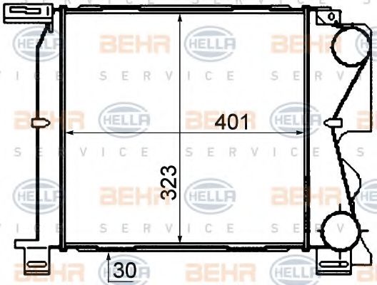 BEHR HELLA SERVICE 8ML 376 760-691 Интеркулер 
