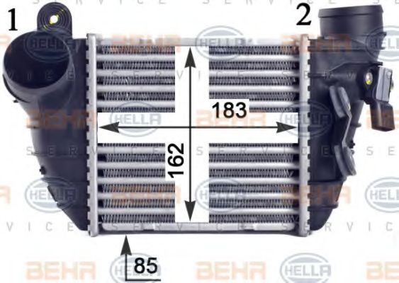 BEHR HELLA SERVICE 8ML 376 760-701 Интеркулер для AUDI TT (Ауди Тт) BEHR HELLA SERVICE 8ML 376 760-701 Интеркулер для AUDI TT (Ауди Тт)