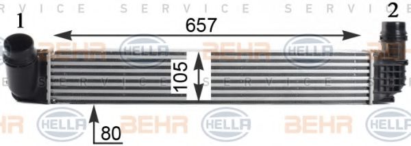 BEHR HELLA SERVICE 8ML 376 760-771 Интеркулер 