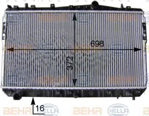 BEHR HELLA SERVICE 8MK 376 762-691 Радиатор, охлаждение двигателя для CHEVROLET LACETTI (Шевроле Лачетти) BEHR HELLA SERVICE 8MK 376 762-691 Радиатор, охлаждение двигателя для CHEVROLET LACETTI (Шевроле Лачетти)