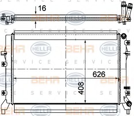BEHR HELLA SERVICE 8MK 376 764-624 Радиатор, охлаждение двигателя для SEAT ALTEA (Сеат Алтэа) BEHR HELLA SERVICE 8MK 376 764-624 Радиатор, охлаждение двигателя для SEAT ALTEA (Сеат Алтэа)