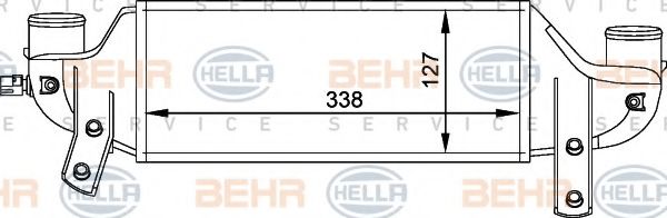 BEHR HELLA SERVICE 8ML 376 765-001 Интеркулер 