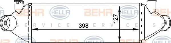 BEHR HELLA SERVICE 8ML 376 765-011 Интеркулер 