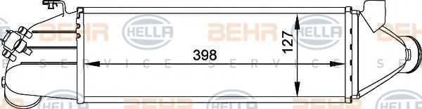 BEHR HELLA SERVICE 8ML 376 765-021 Интеркулер 