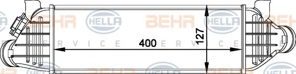 BEHR HELLA SERVICE 8ML 376 765-041 Интеркулер 