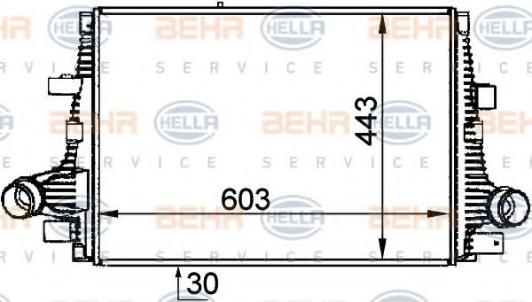 BEHR HELLA SERVICE 8ML 376 765-061 Интеркулер 