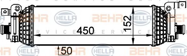 BEHR HELLA SERVICE 8ML 376 765-071 Интеркулер 