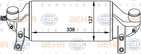 BEHR HELLA SERVICE 8ML 376 765-091 Интеркулер 