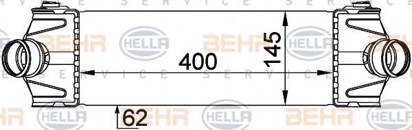 BEHR HELLA SERVICE 8ML 376 765-101 Интеркулер 
