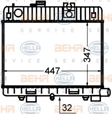 BEHR HELLA SERVICE 8MK 376 766-461 Радиатор, охлаждение двигателя для BMW 3 (Бмв 3) BEHR HELLA SERVICE 8MK 376 766-461 Радиатор, охлаждение двигателя для BMW 3 (Бмв 3)