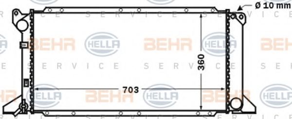 BEHR HELLA SERVICE 8MK 376 768-181 Радиатор, охлаждение двигателя для FORD (Форд) BEHR HELLA SERVICE 8MK 376 768-181 Радиатор, охлаждение двигателя для FORD (Форд)