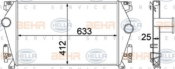 BEHR HELLA SERVICE 8ML 376 776-061 Интеркулер 