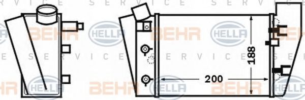 BEHR HELLA SERVICE 8ML 376 776-091 Интеркулер 