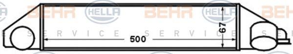 BEHR HELLA SERVICE 8ML 376 776-111 Интеркулер 