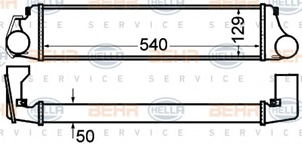 BEHR HELLA SERVICE 8ML 376 776-131 Интеркулер 